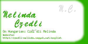 melinda czedli business card